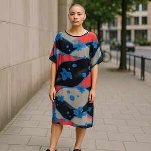 Vintage Toni Todd 70s 80s Sheer Dress, Medium